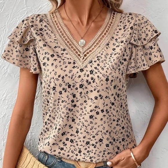 Boho Floral Blouse | SIZE S - Picture 3 of 5